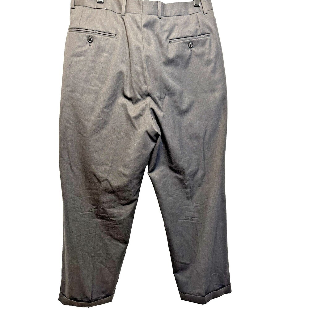 Donald J. Trump Luxury Separates Pants 34x30 Blue/Gray Cuffed at Ankle